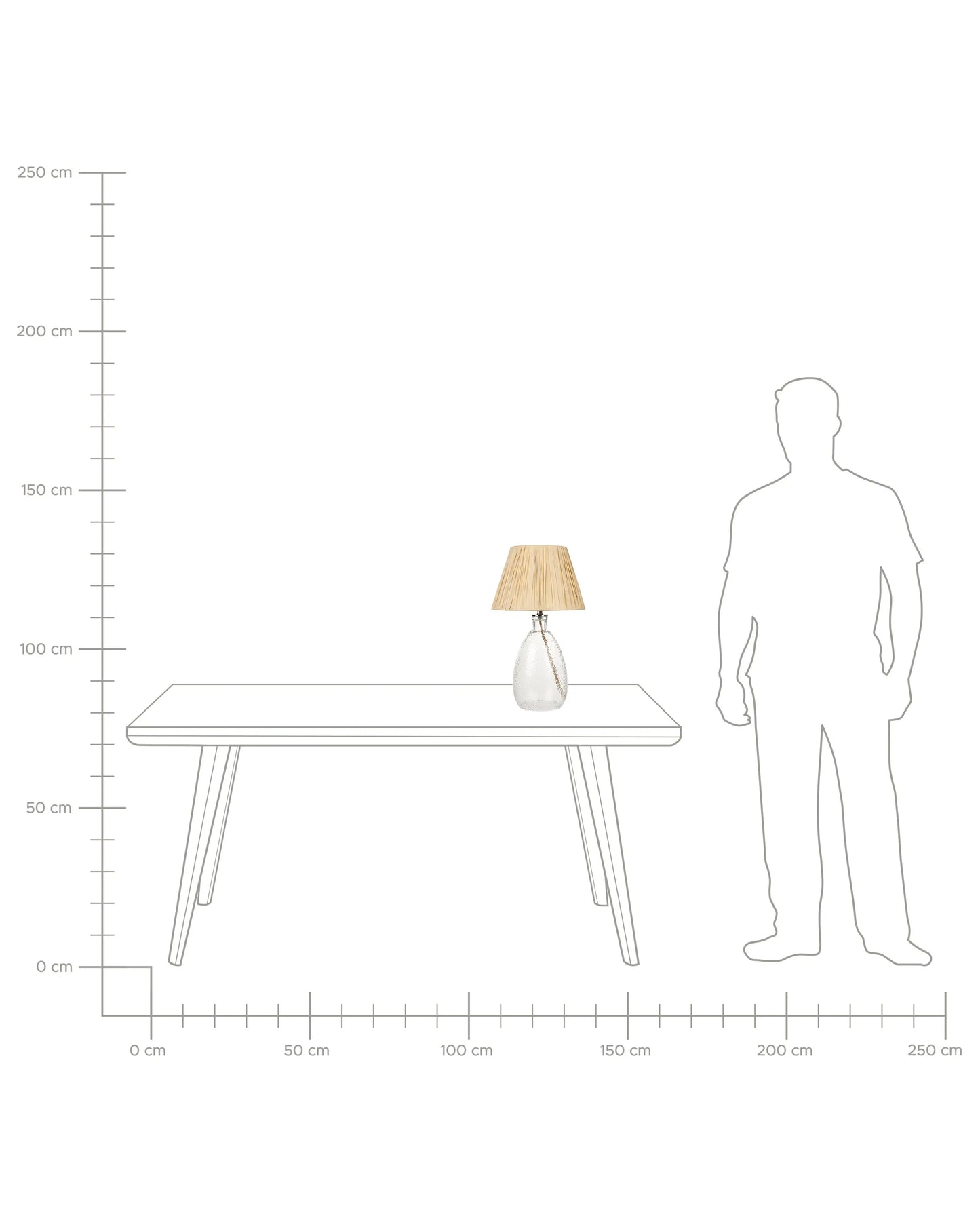 Table Lamp BLANCO Glass Natural