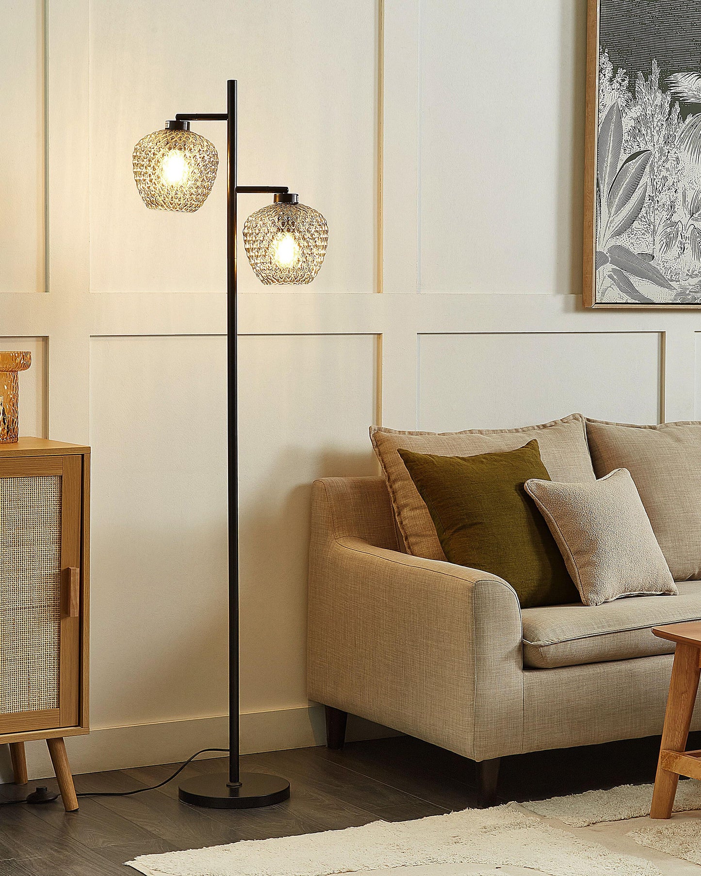  Floor Lamp SHERRY Metal Black