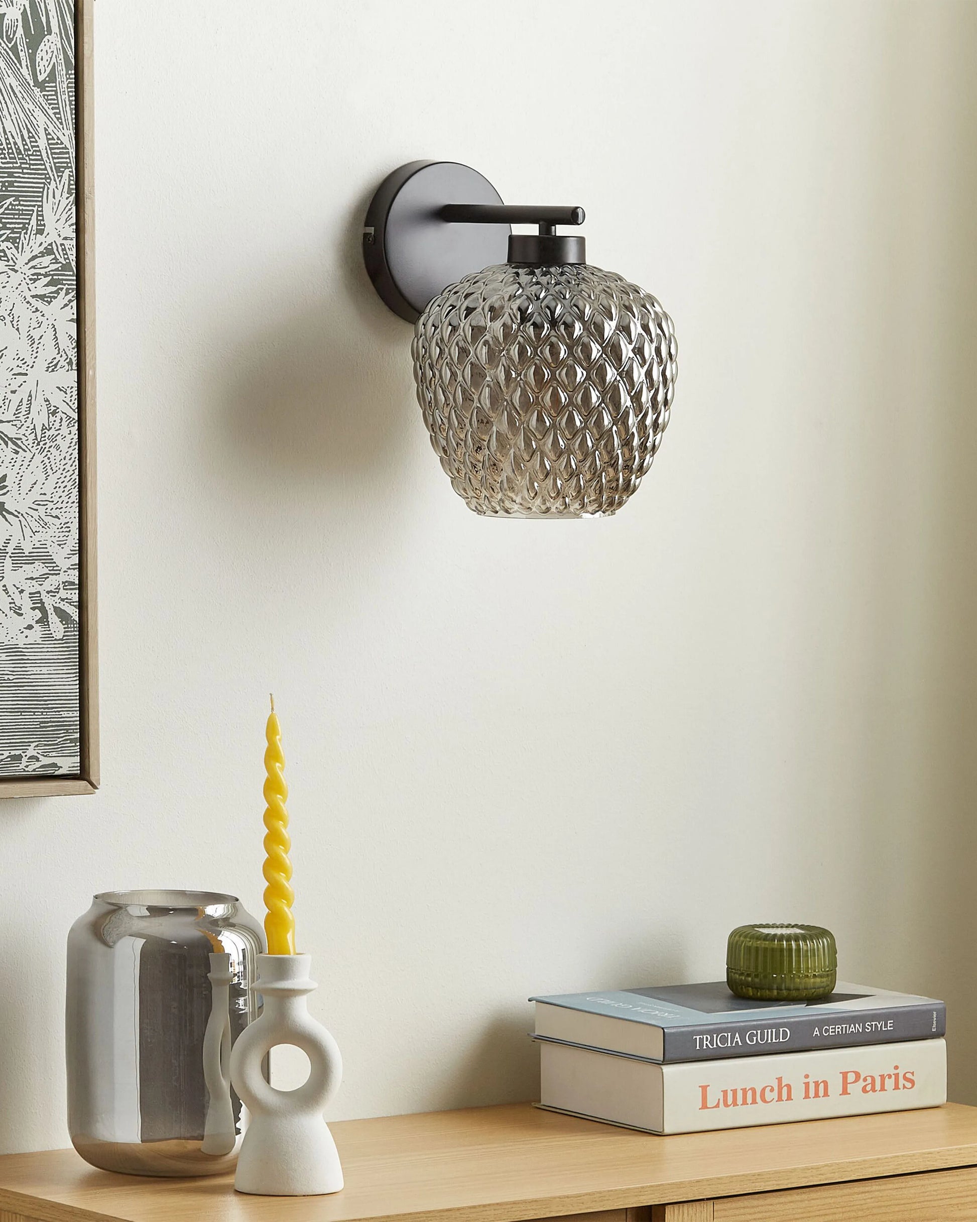  Wall Lamp SHERRY Metal Grey