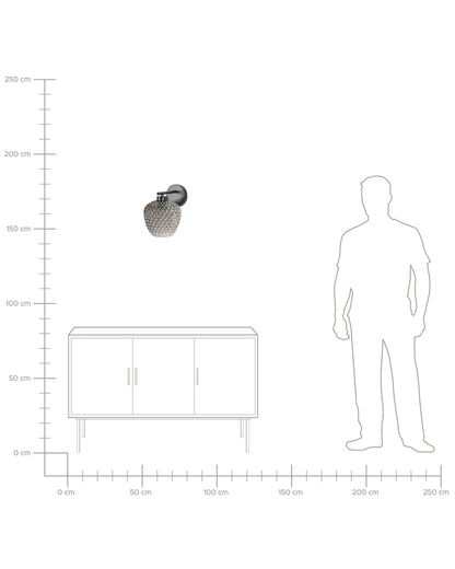  Wall Lamp SHERRY Metal Grey