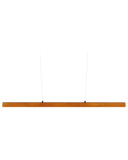  LED Pendant Lamp STEWARTS Oak Wood Dark Brown