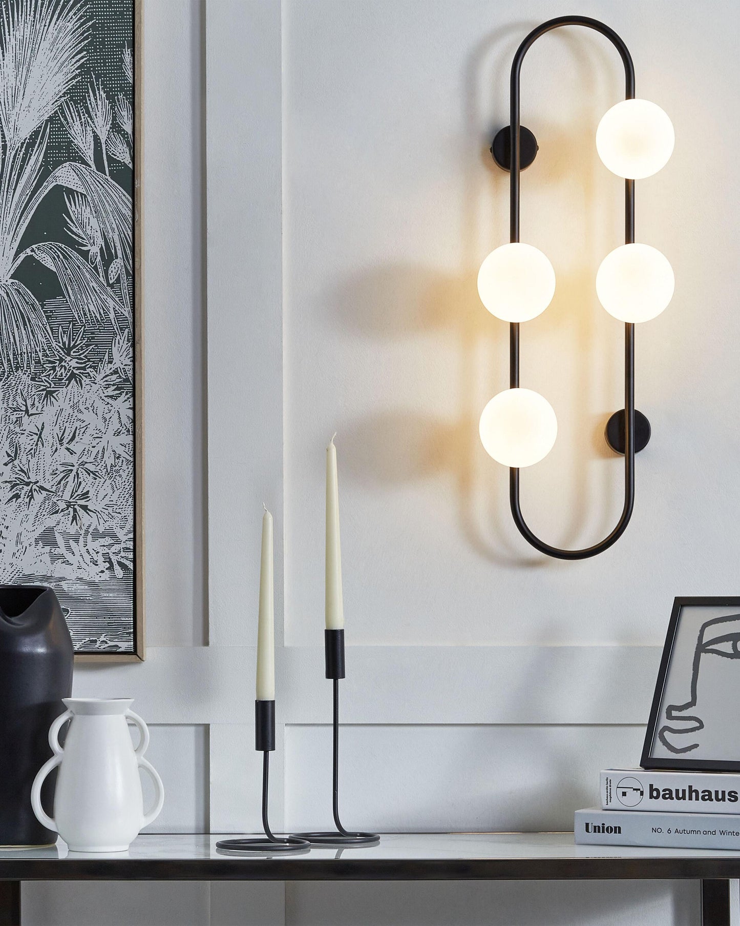  Wall Lamp YANGO Metal Black