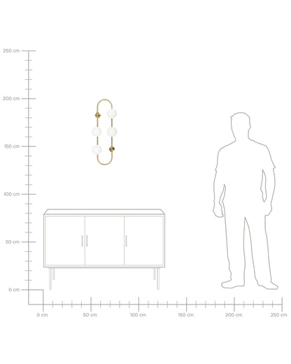  Wall Lamp YANGO Metal Gold