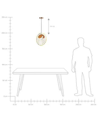  Pendant Lamp BARGO Metal Gold