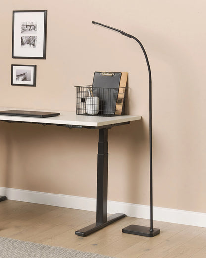  LED Floor Lamp NORMA With Dimmer Metal Black