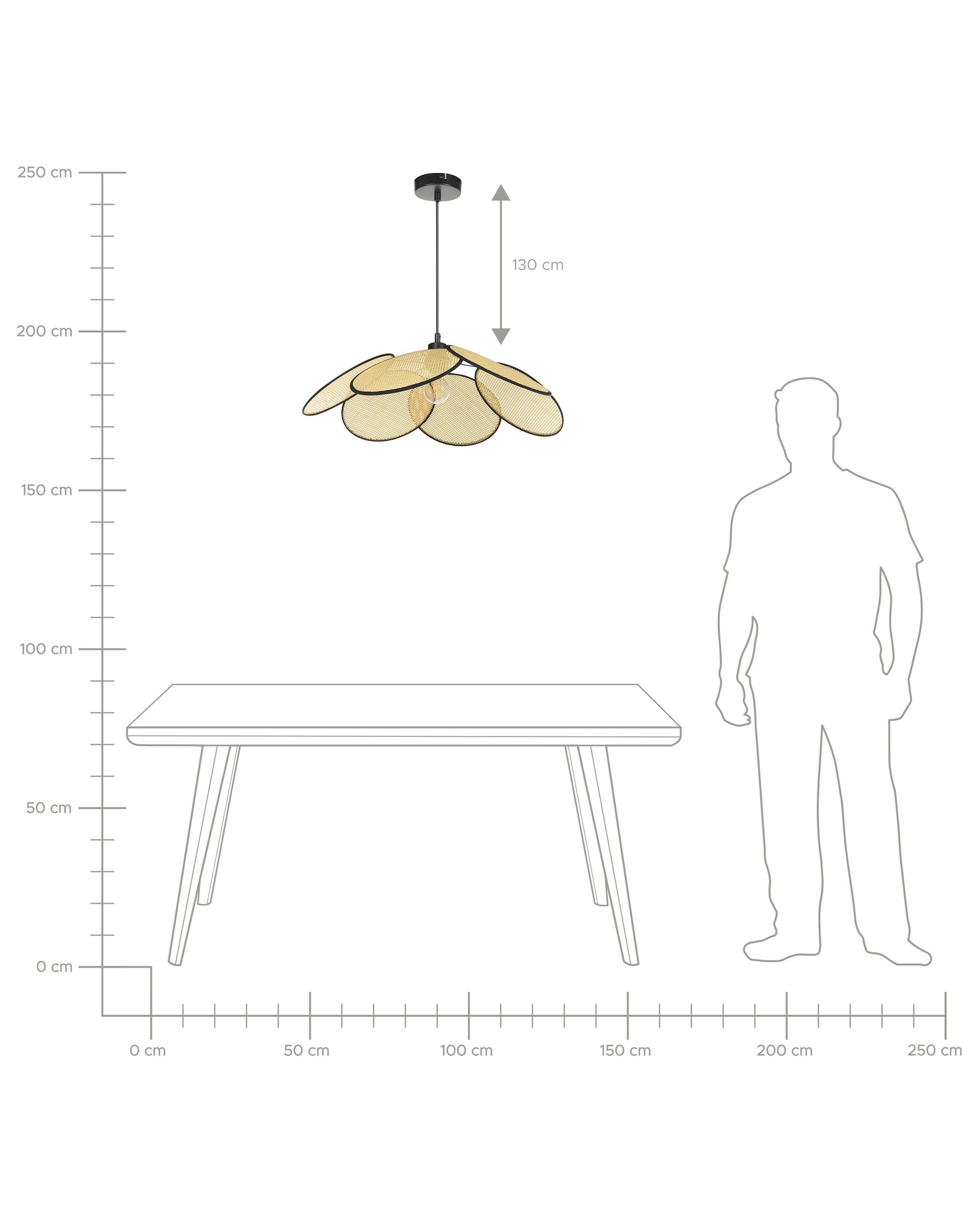  Pendant Lamp MEROO Paper Natural