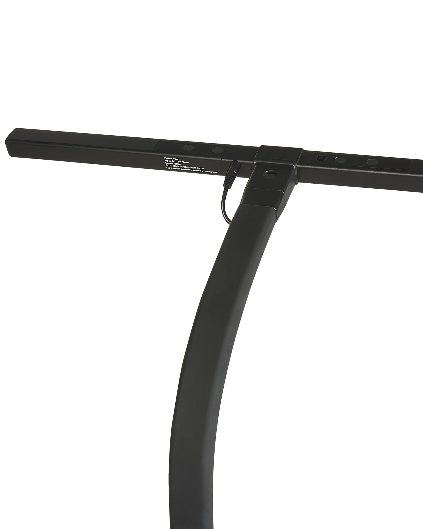  LED Clamp-On Desk Lamp AURIGA With Motion Sensor Metal Black