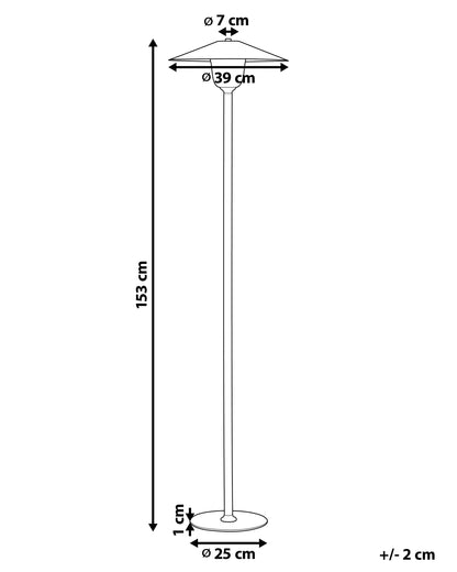 Floor Lamp MOPPY Oak Wood White