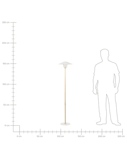  Floor Lamp MOPPY Oak Wood White