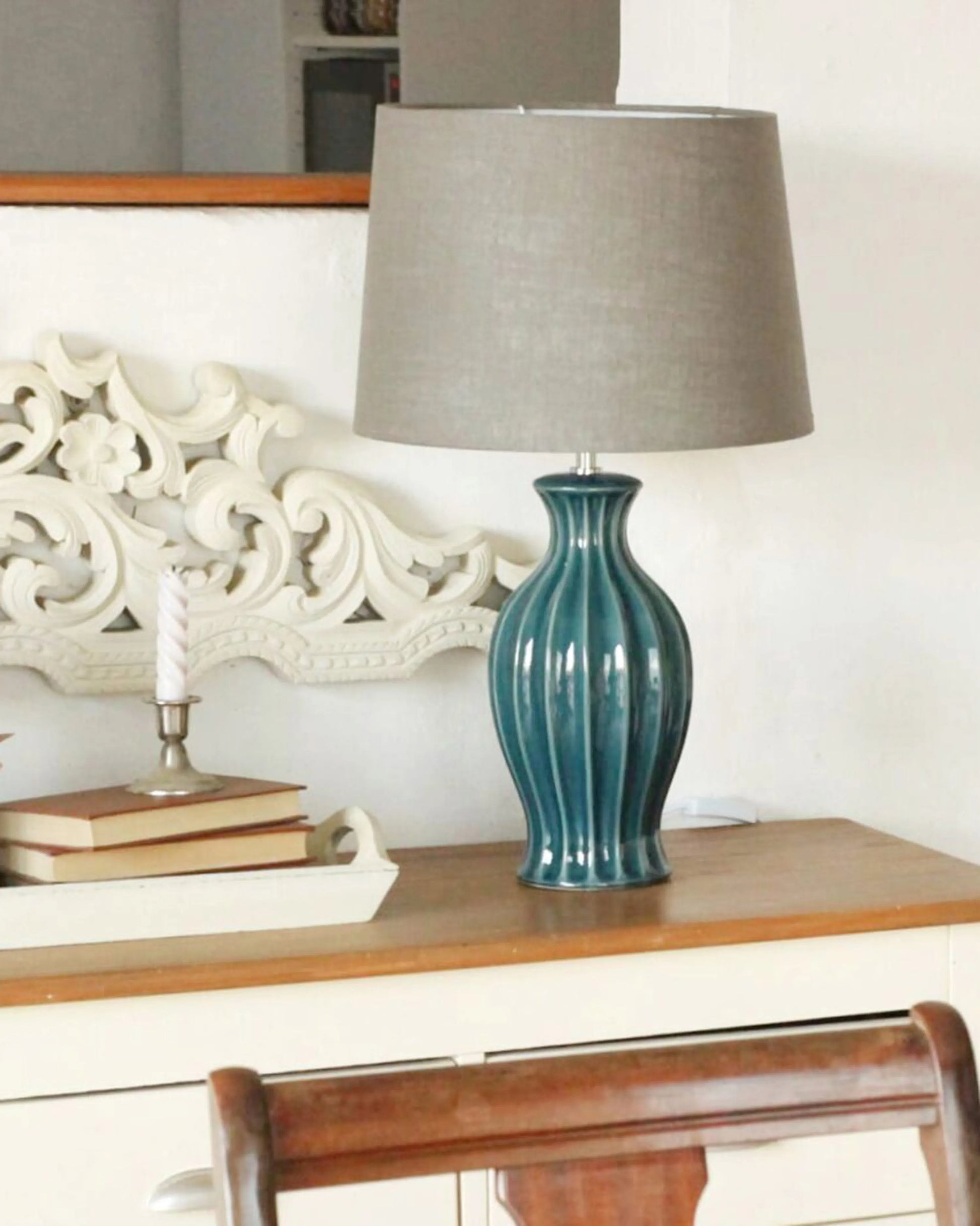  Table Lamp SAMINA Ceramic Green