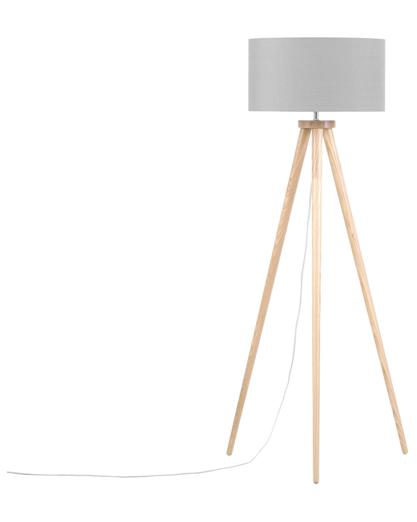  Floor Lamp NITRA Oak Wood Grey