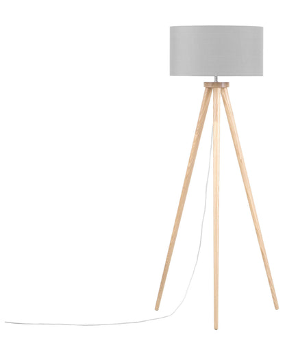  Floor Lamp NITRA Oak Wood Grey