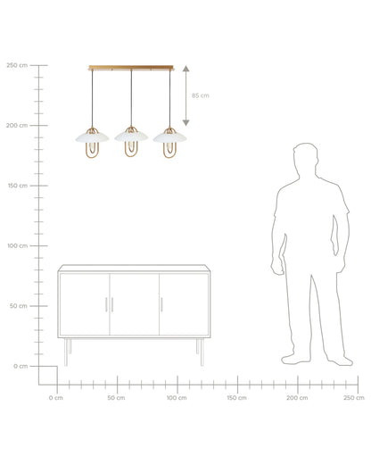  Pendant Lamp NATTAI Metal White