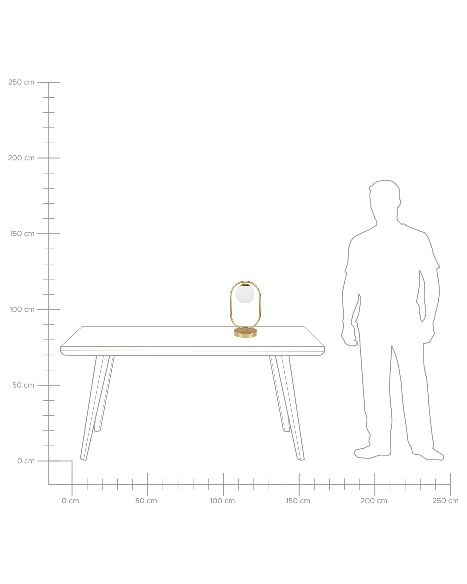  Table Lamp YANKEE Metal Gold
