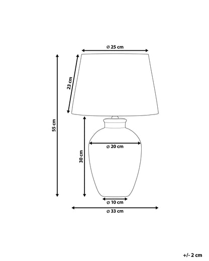  Table Lamp ARCOS Ceramic Grey