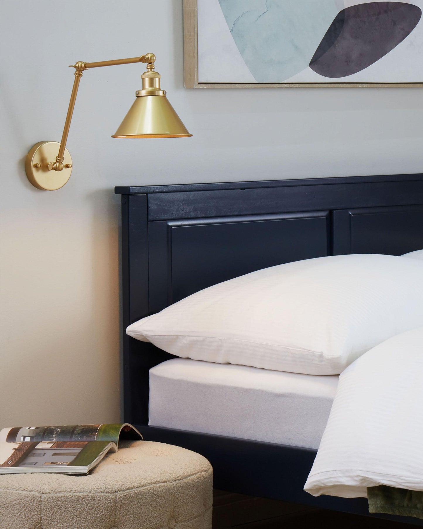  Set Of 2 Wall Lamps NARVA Adjustable Metal Gold