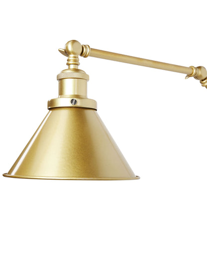  Set Of 2 Wall Lamps NARVA Adjustable Metal Gold