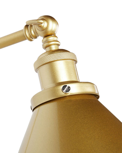  Set Of 2 Wall Lamps NARVA Adjustable Metal Gold