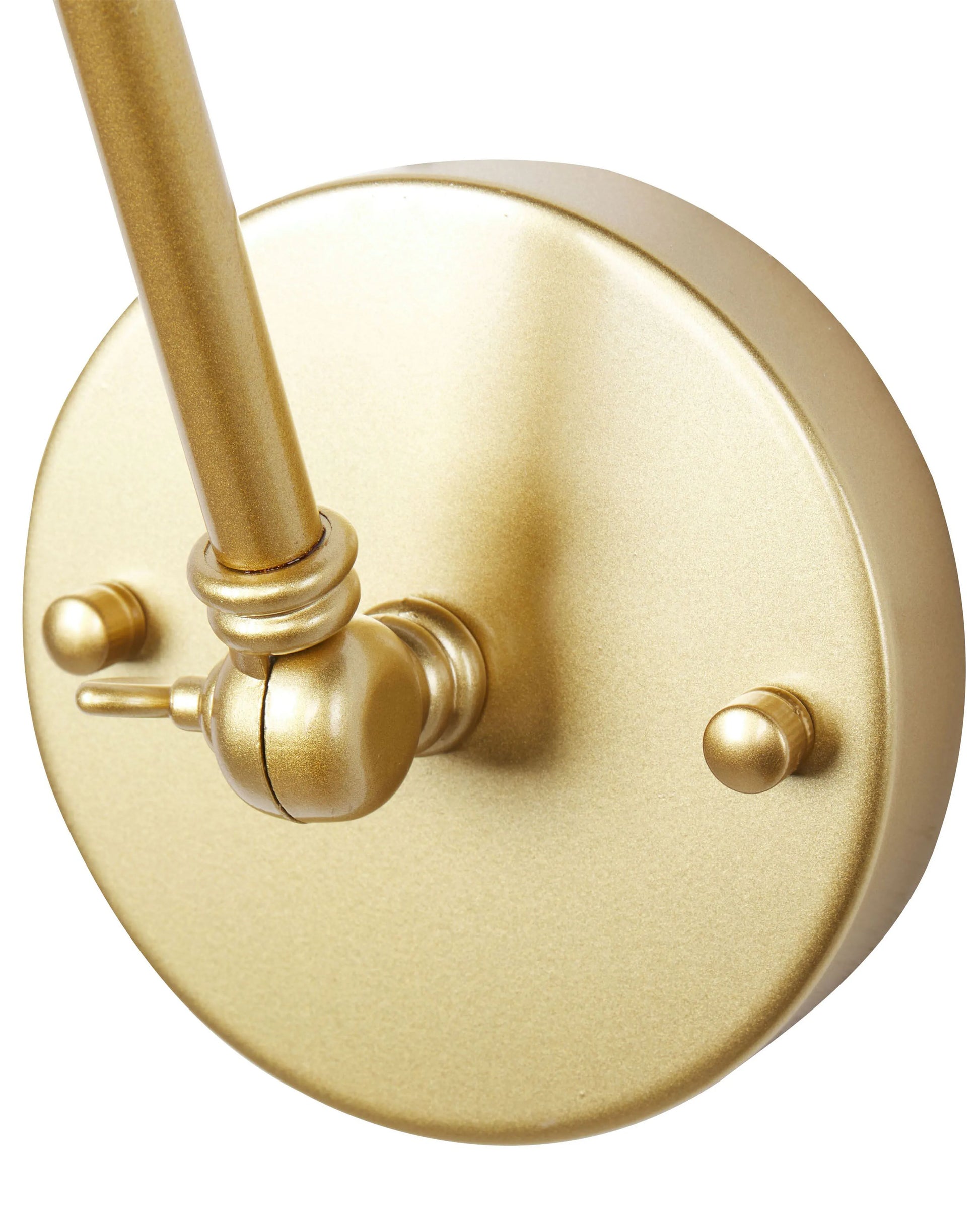  Set Of 2 Wall Lamps NARVA Adjustable Metal Gold