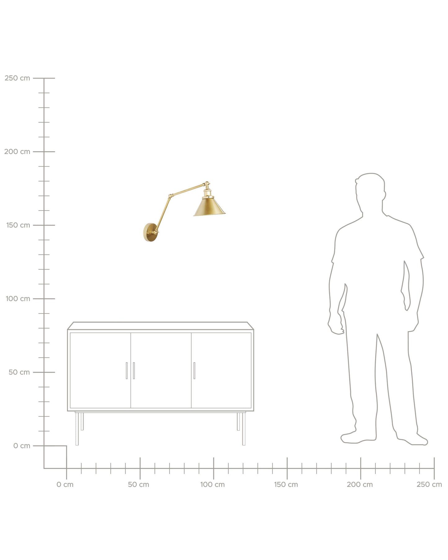  Set Of 2 Wall Lamps NARVA Adjustable Metal Gold