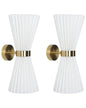  Set Of 2 Wall Lamps TELANG Cotton White