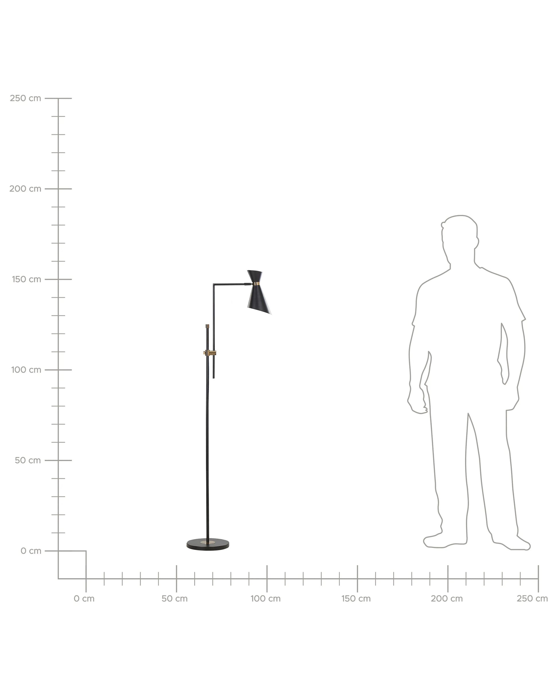 Floor Lamp MELAWI Metal Black