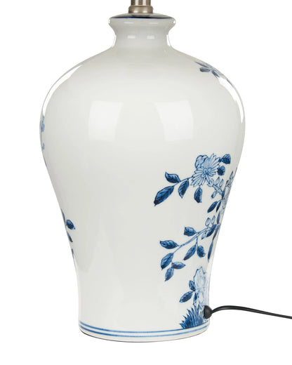  Table Lamp MAGROS Porcelain White/ Blue