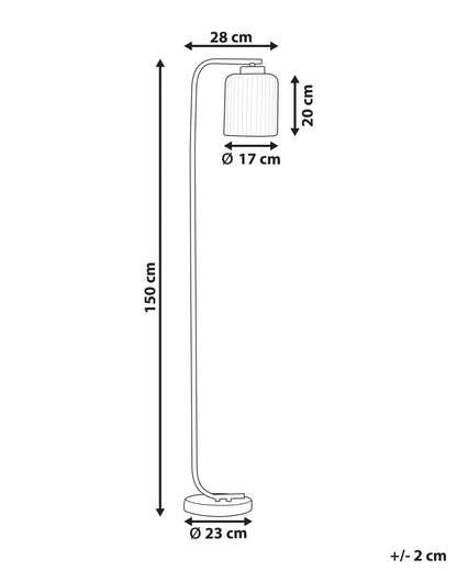  Floor Lamp CAUDELO Metal Black/ White