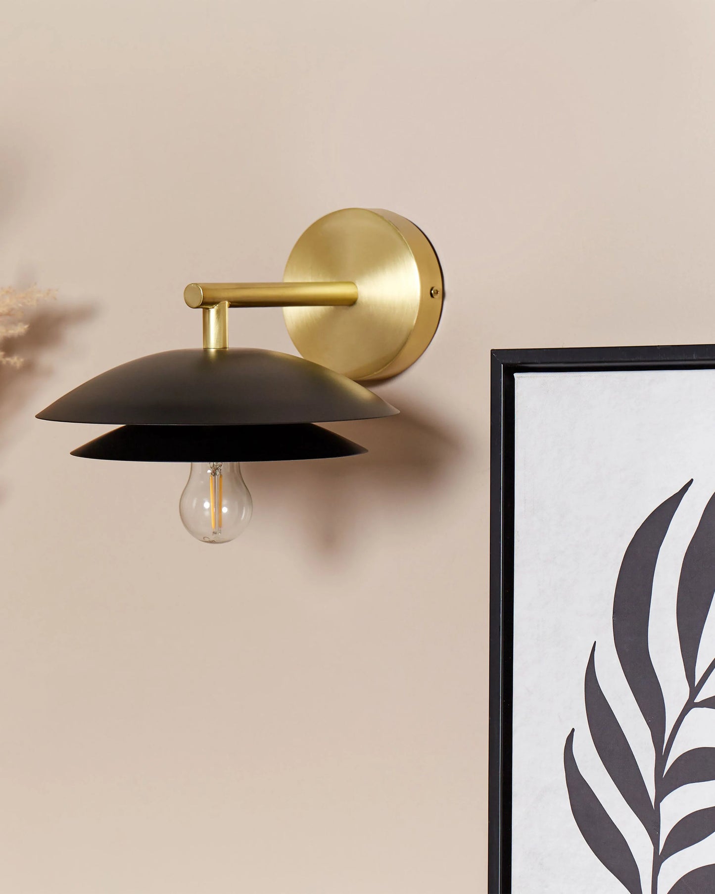  Wall Lamp LASOLO Metal Black