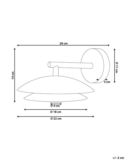  Wall Lamp LASOLO Metal Black