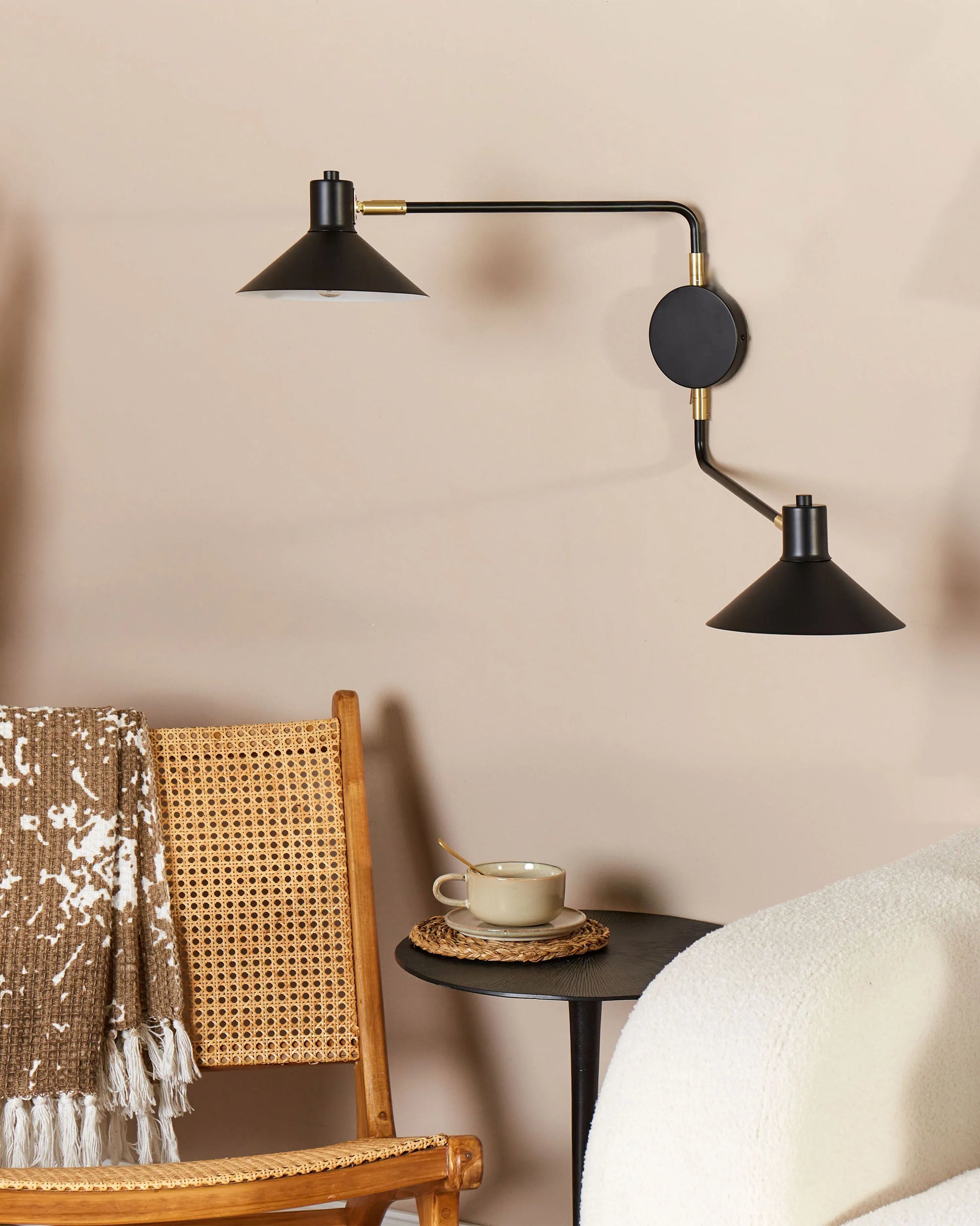  Wall Lamp KADASSA Adjustable Metal Black