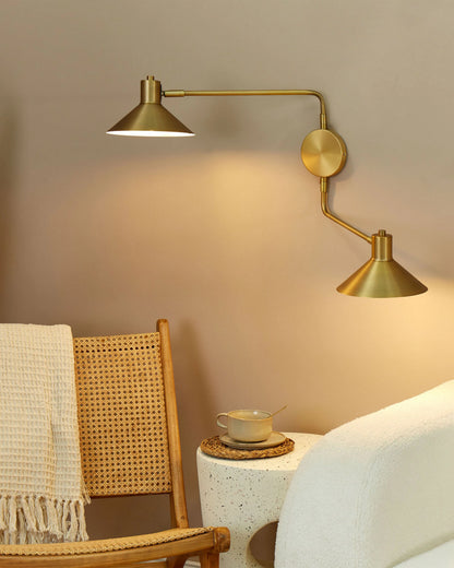  Wall Lamp KADASSA Adjustable Metal Gold