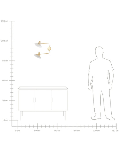  Wall Lamp KADASSA Adjustable Metal Gold