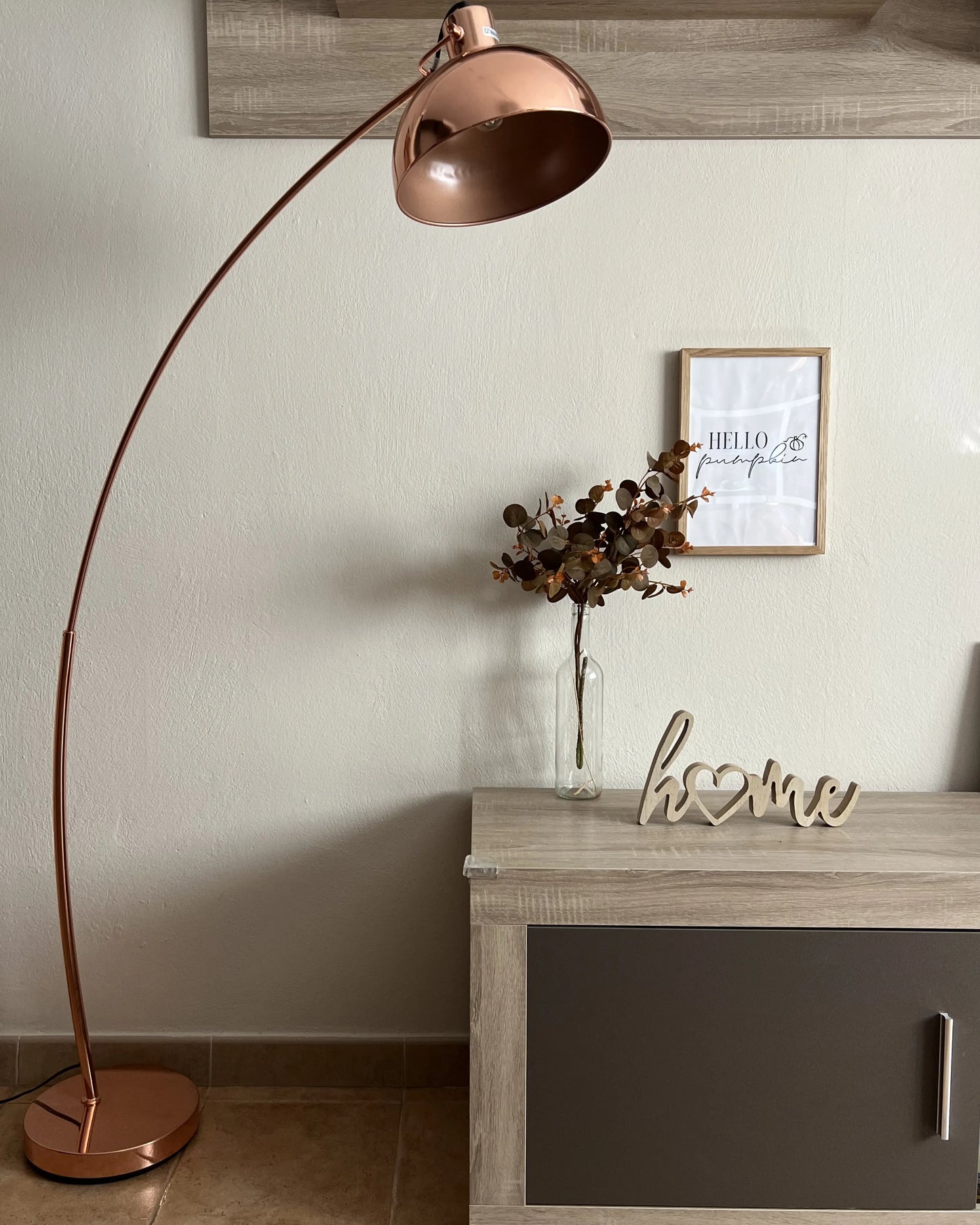  Floor Lamp DINTEL Metal Copper
