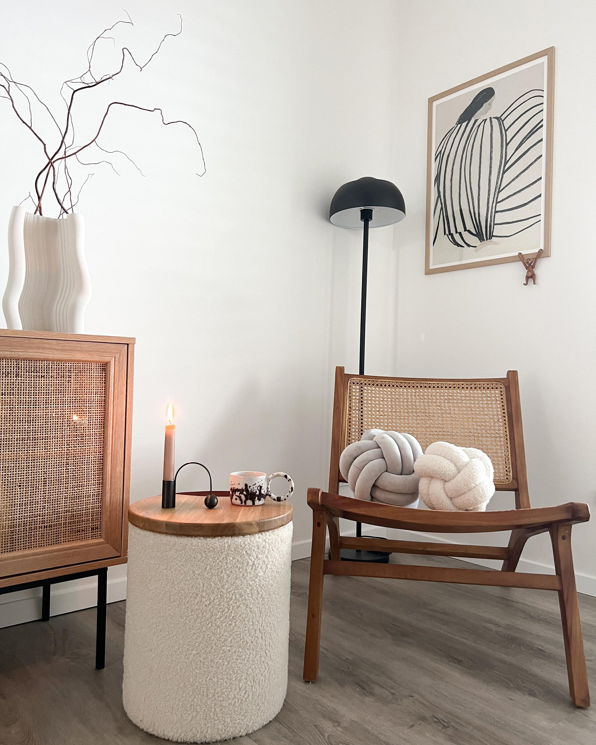  Floor Lamp SENETTE Metal Black