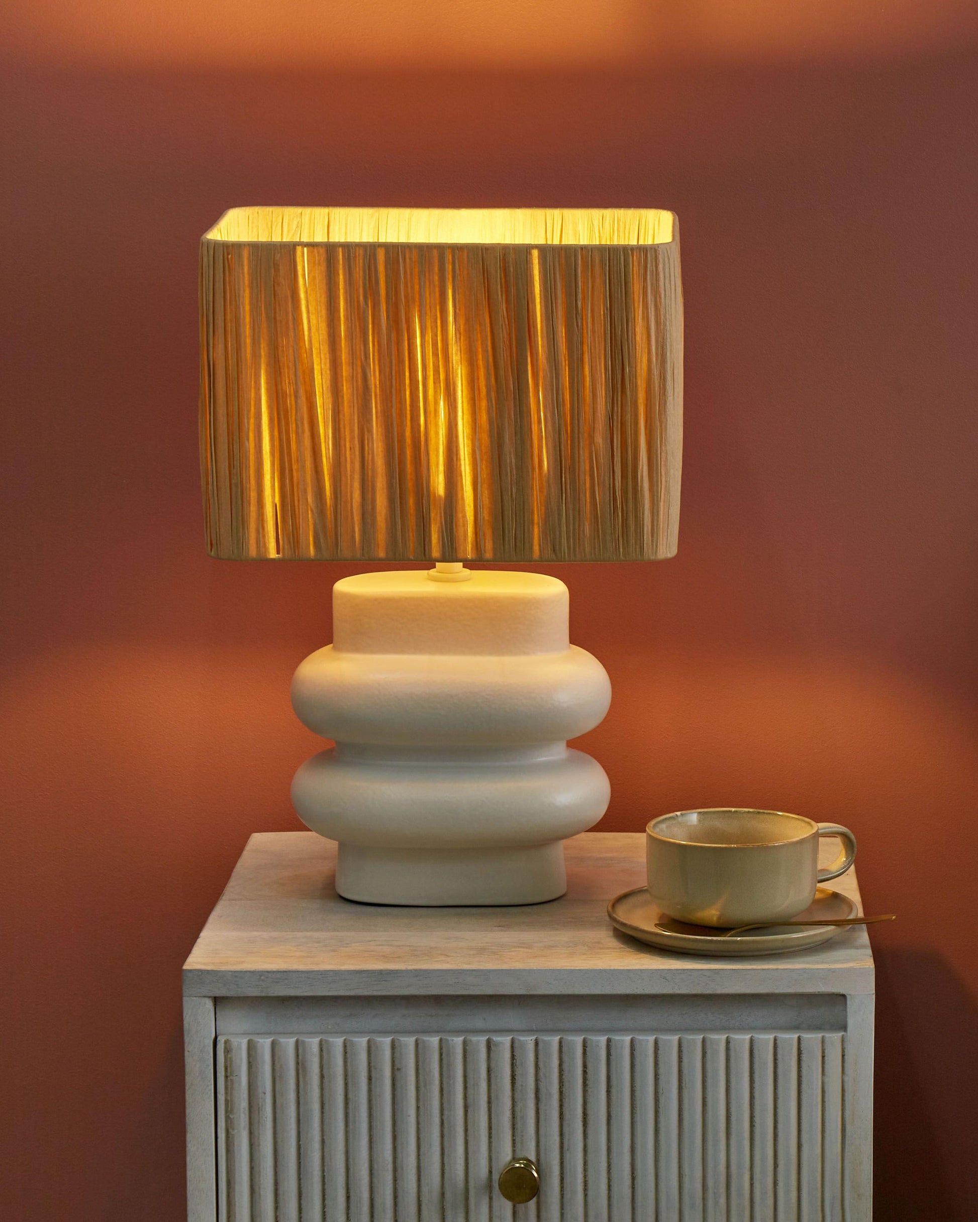  Table Lamp JUDY Ceramic White