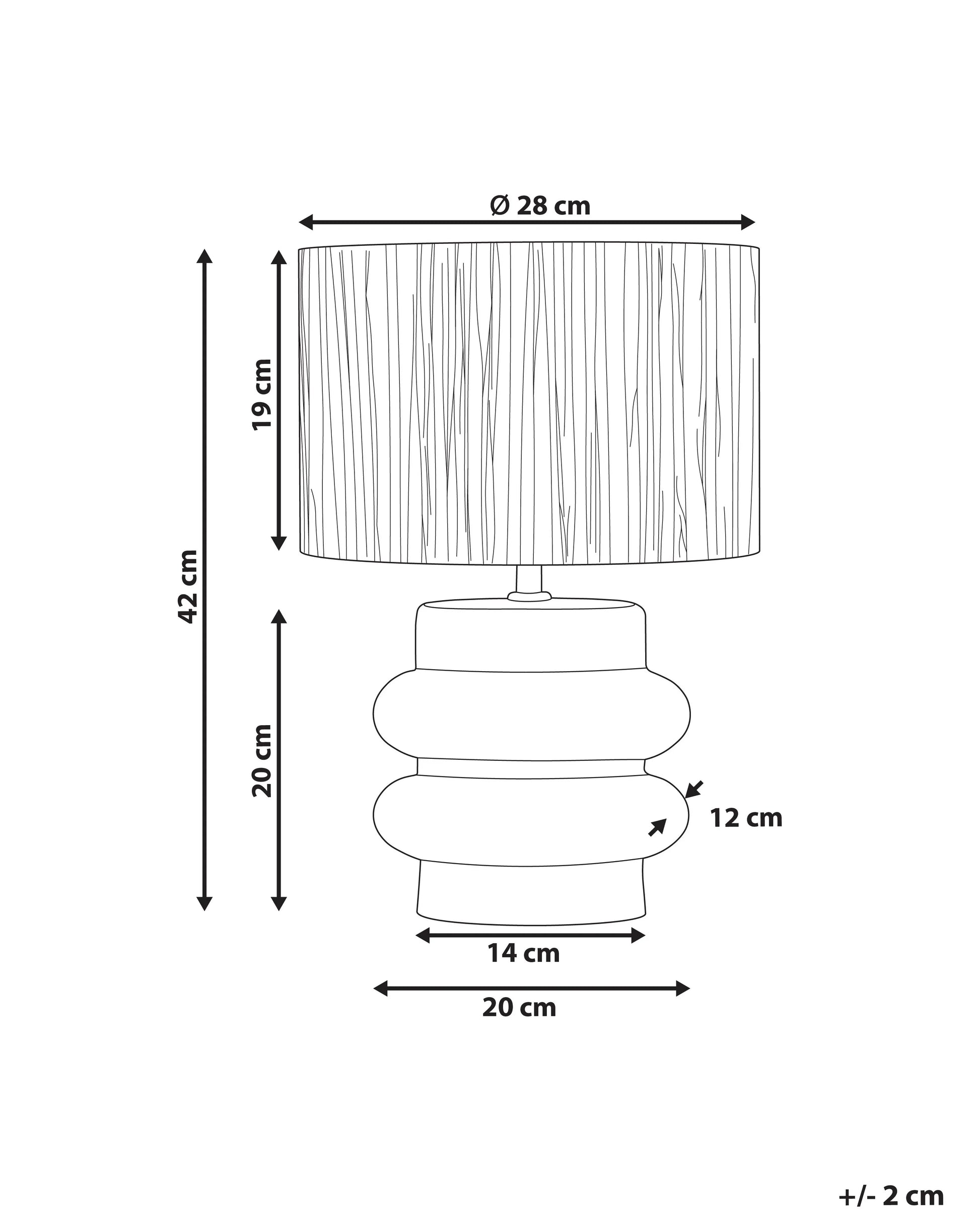  Table Lamp JUDY Ceramic White