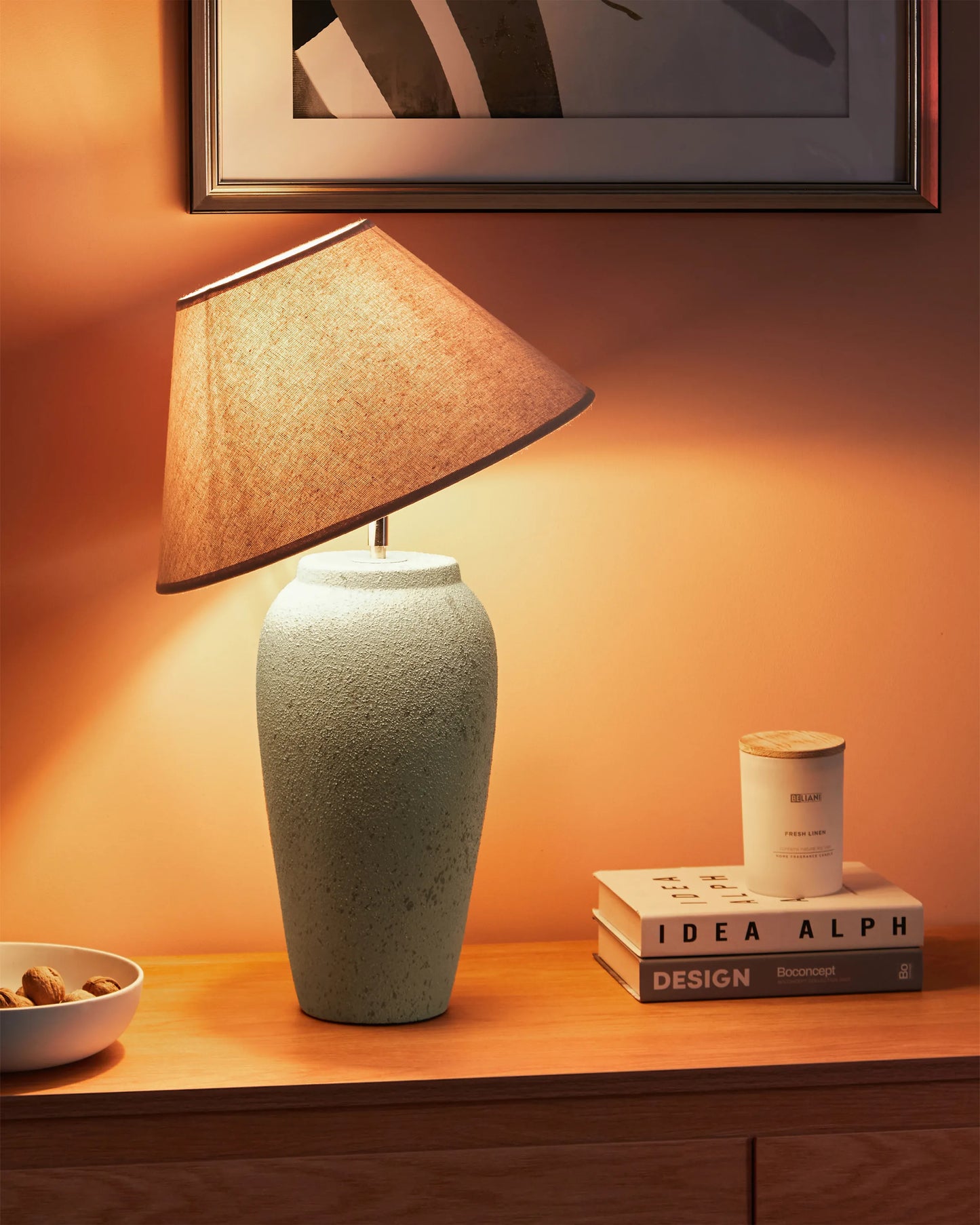  Table Lamp AMBLO Ceramic Off-White