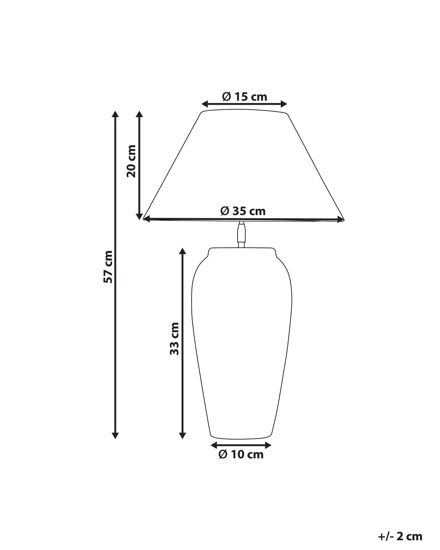  Table Lamp AMBLO Ceramic Off-White