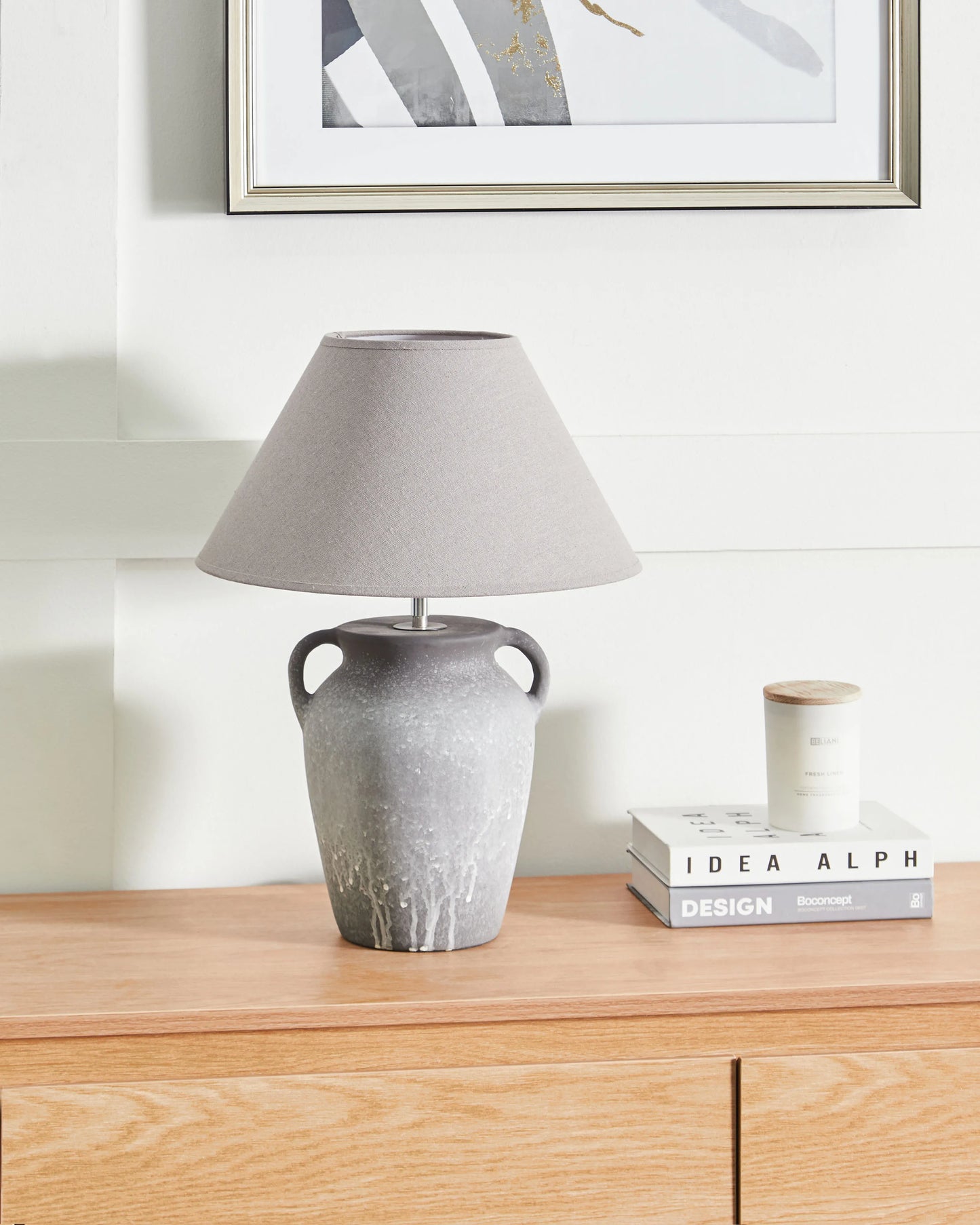  Table Lamp AGEFET Ceramic Grey