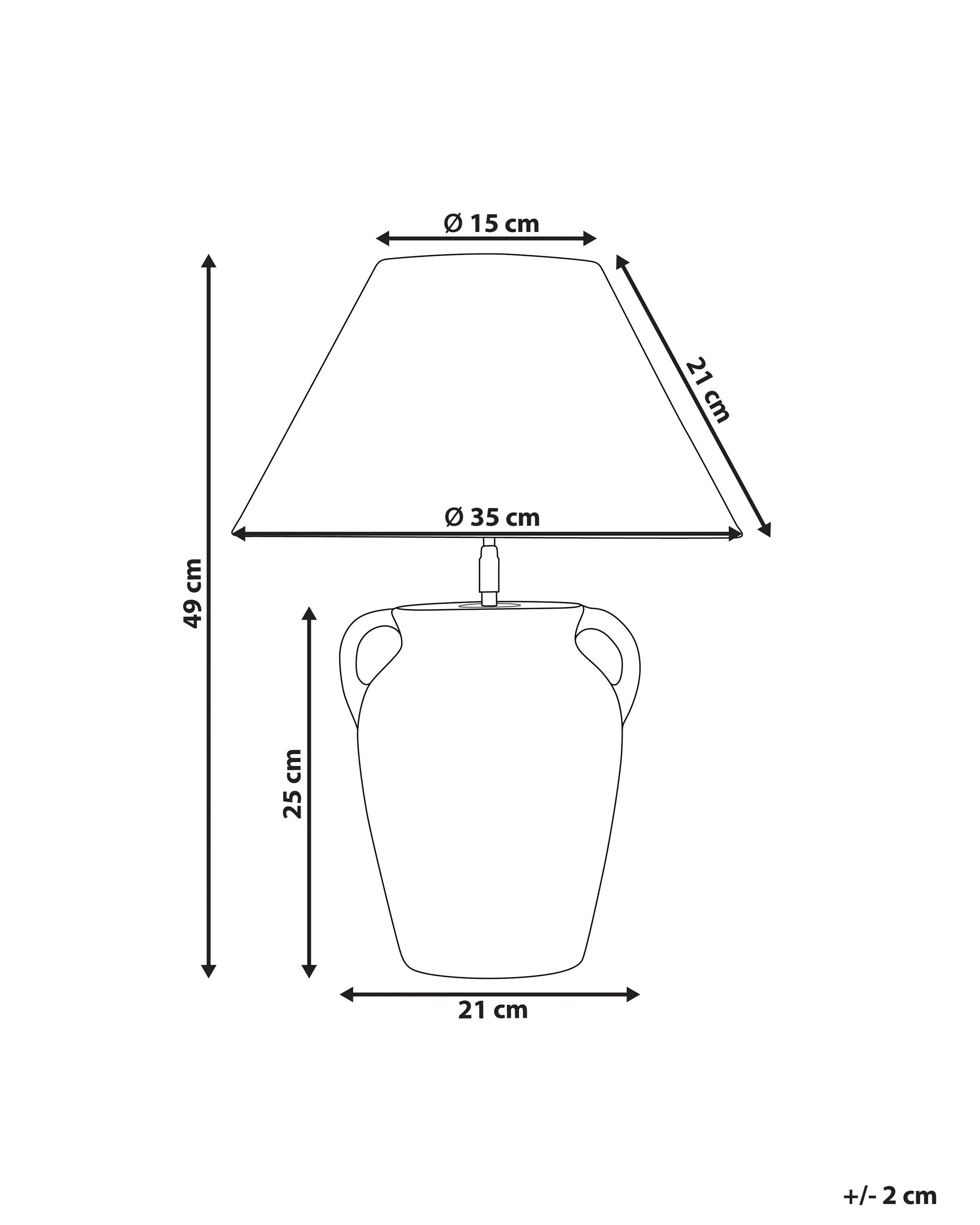  Table Lamp AGEFET Ceramic Grey