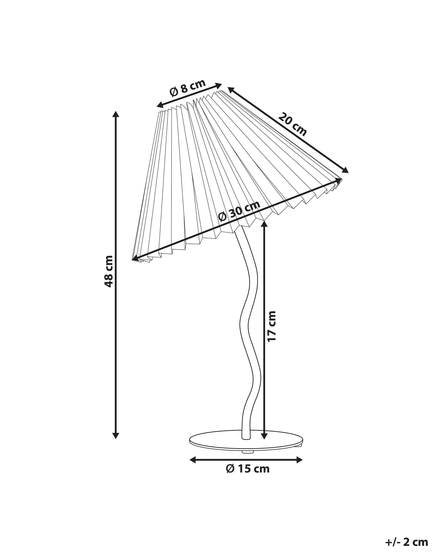  Table Lamp ALWERO Metal White
