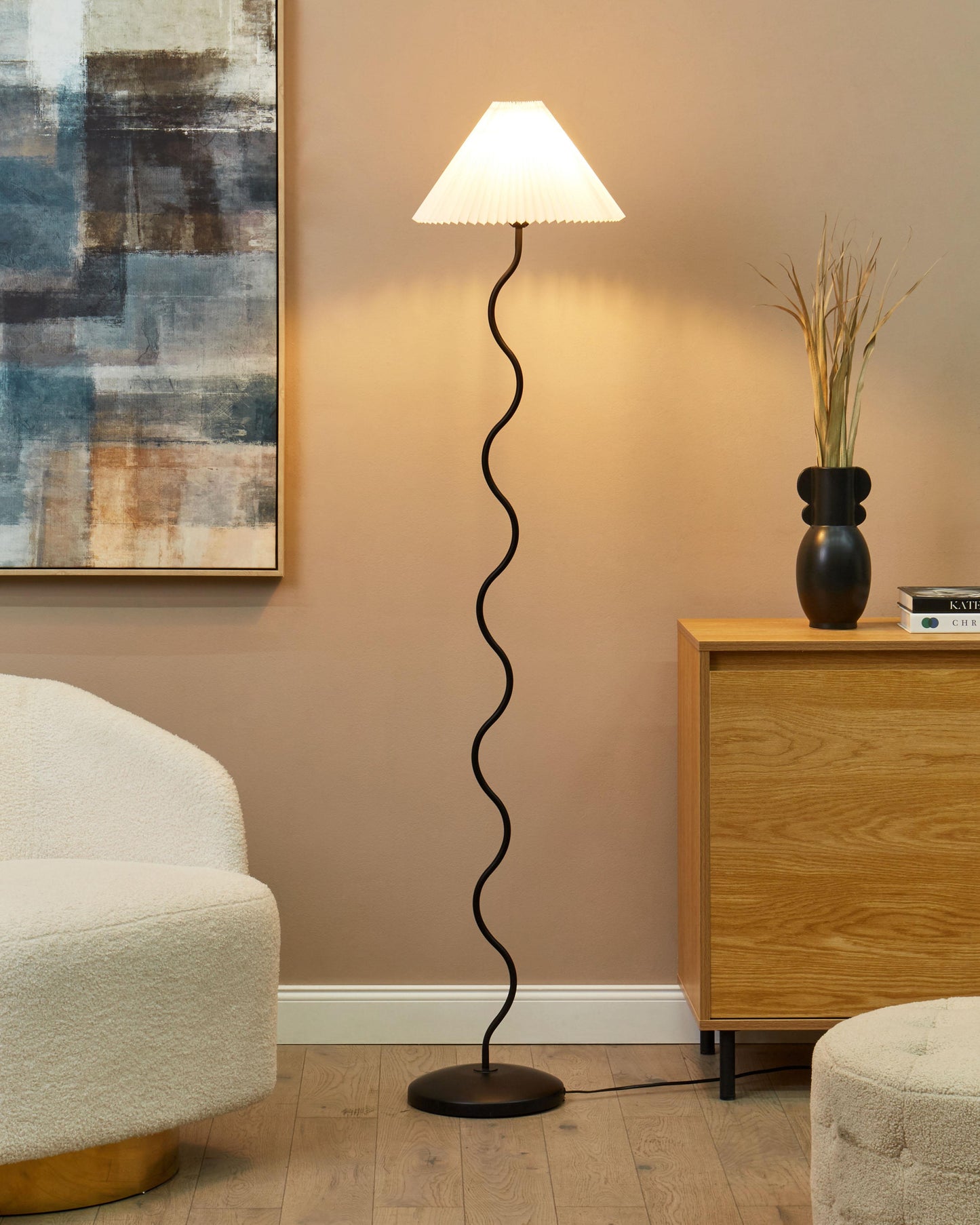  Floor Lamp JIKAWO Metal Black