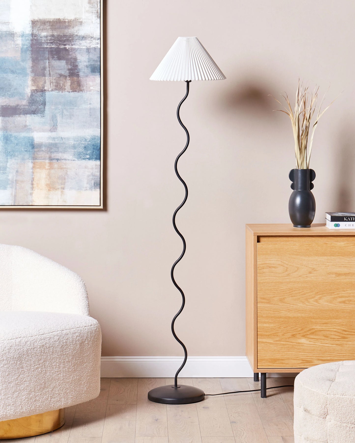  Floor Lamp JIKAWO Metal Black