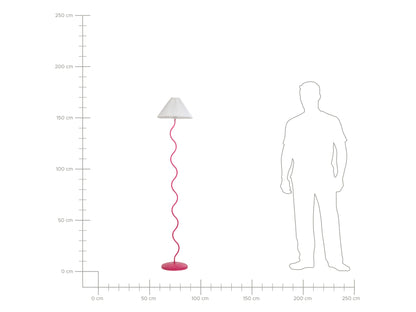  Floor Lamp JIKAWO Metal Pink