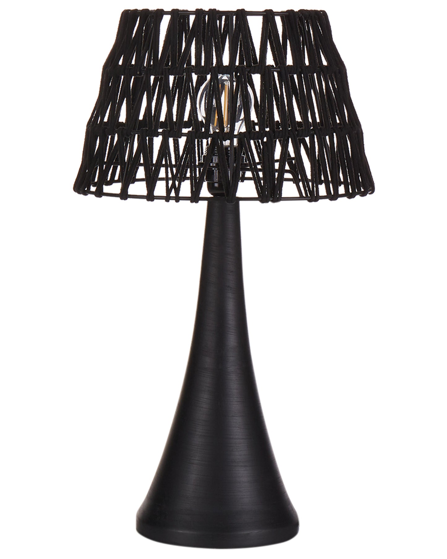  Table Lamp PELLEJAS Mango Wood Black