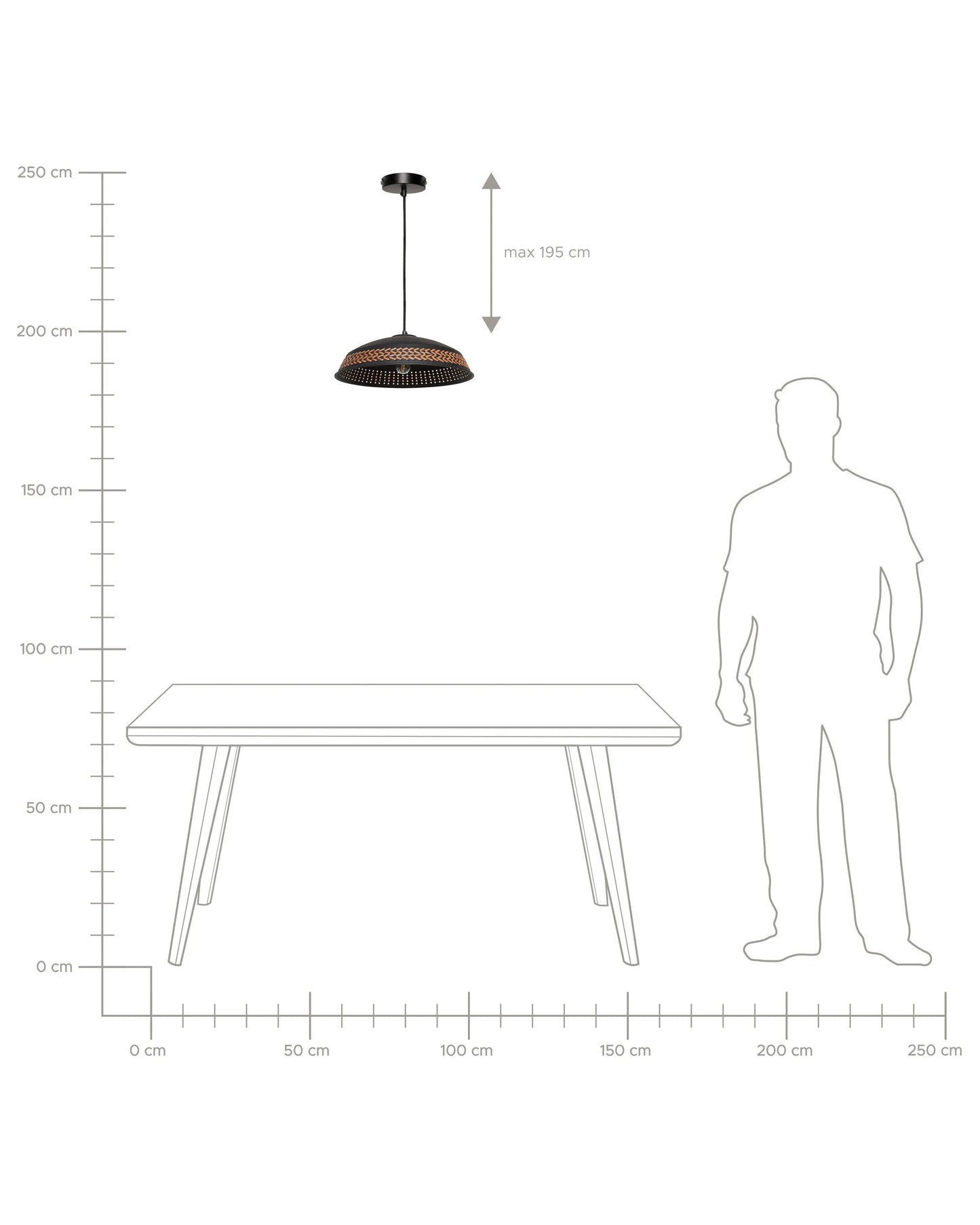  Pendant Lamp MINILLAS Metal Black