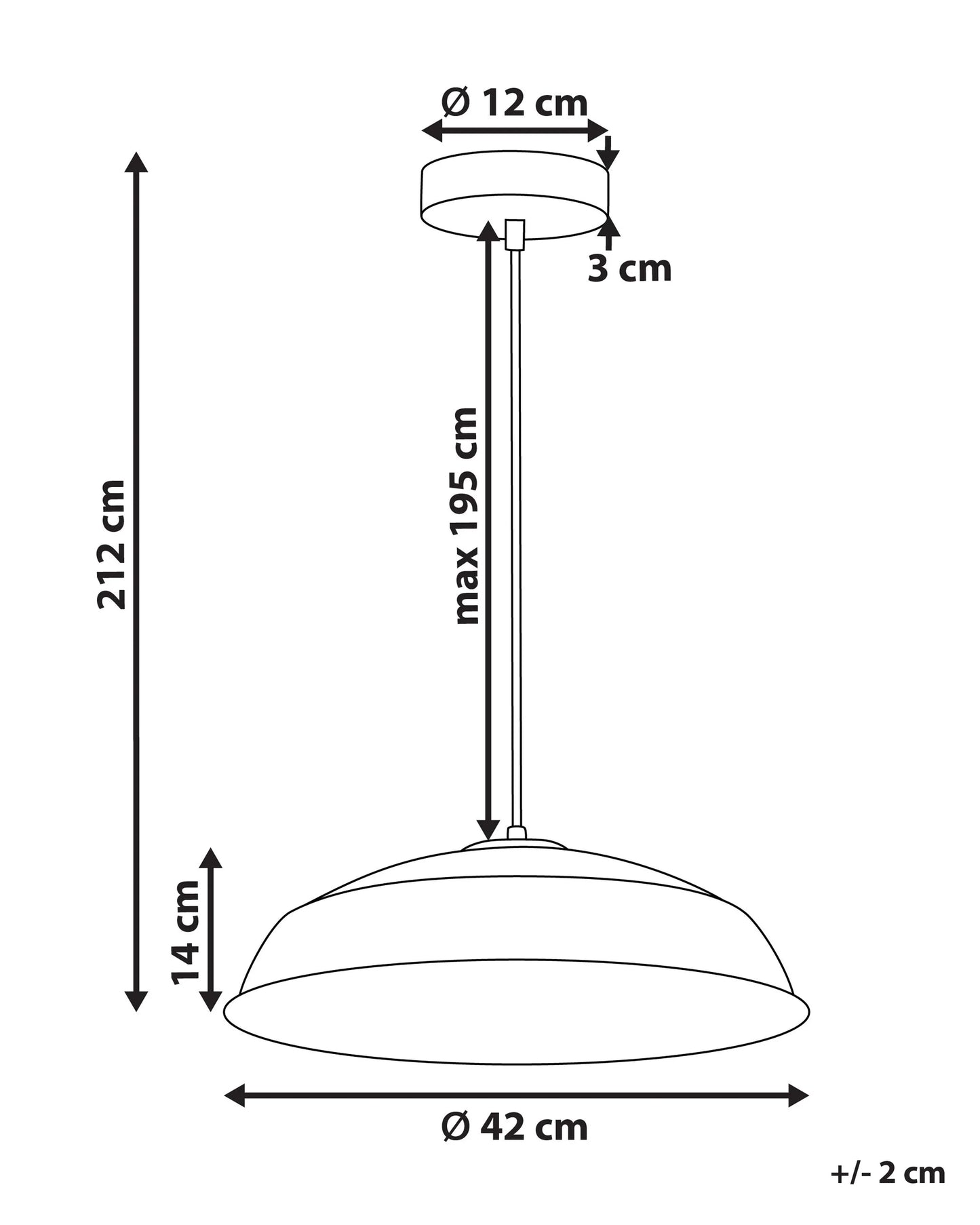  Pendant Lamp MINILLAS Metal Black