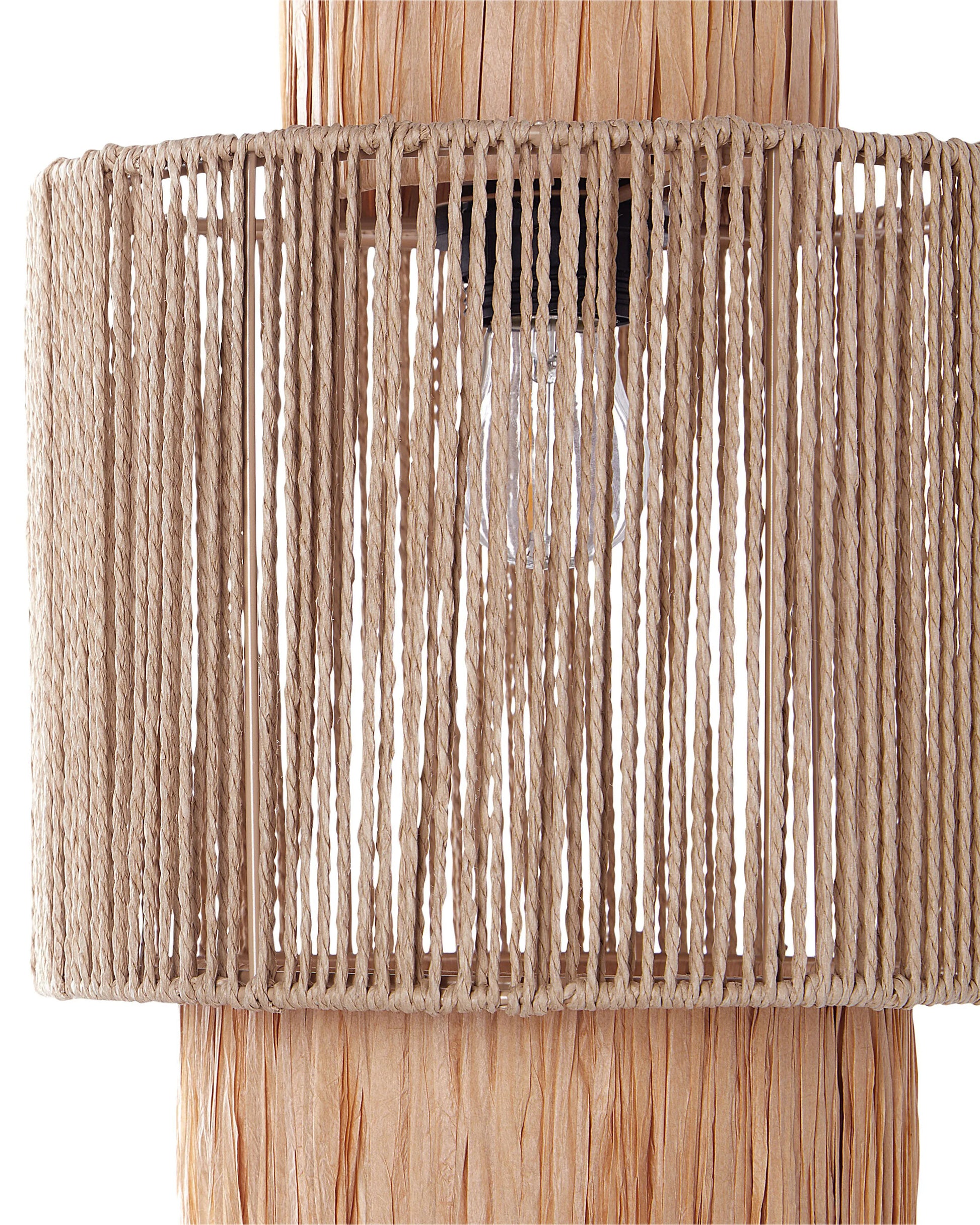  Set Of 2 Wall Lamps JAMMA Paper Rope Natural