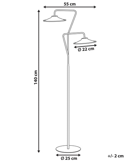 LED Floor Lamp GALETTI Metal White
